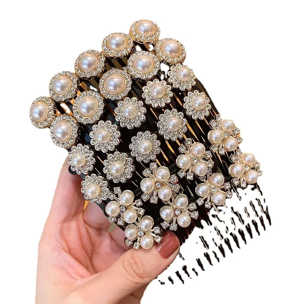 Color: Dark Brown - Hair Combs Bangs Hair Clips Non-slip Broken Hair Pins for Women Girl Back Head Headdresses Korean Hairs Accessories New Headwear