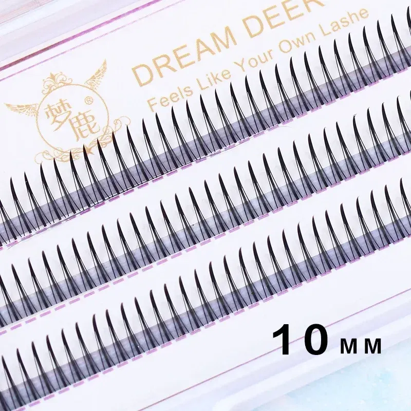 Color: silver, Thickness: 0.07mm - Dream Deer A/M Type A False Eyelashes 8-12mm Mix Fake Lashes Natural Fairy Lash Korean Makeup Individual Cluster Eye Lashes