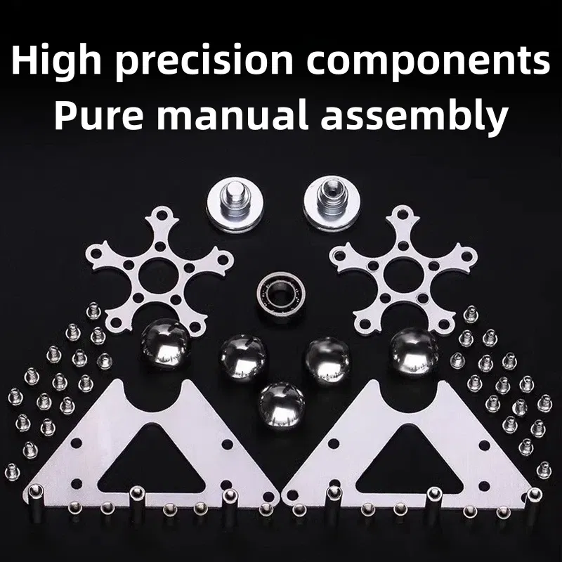 Color: Silver - Fingertip Gyroscopic Wheel Creative Metal Ornaments Adult Decompression Venting Device Advanced Mechanical Desktop Pendant Toys - Image 6