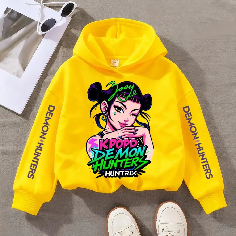 Color: Gold, Kid Size: 110 - Kpop Witch Hunt Children's clothing, including men's and women's spring and autumn hoodies and fashionable sweatshirts