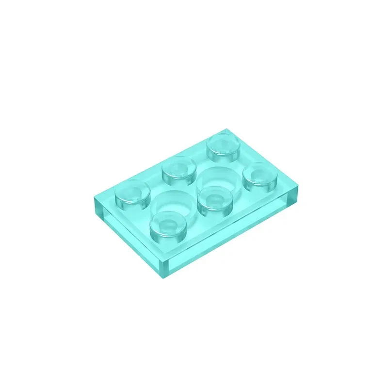 Color: light green - Educational Assemblage GOBRICKS Plate 2 x 3 compatible with lego 3021 pieces of children's toys building block Particles Plate - Image 3