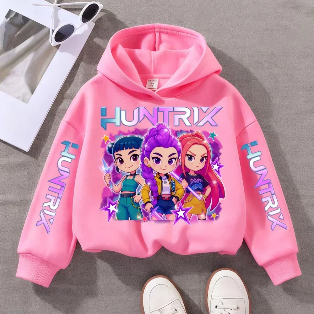 Color: Blue, Kid Size: 140 - Witch Hunter Group Zoey Cosplay Costume Girls Womens Halloween Party Costumes Demon Hunter Idol Girl Group Purple Casual Hoodie - Image 5