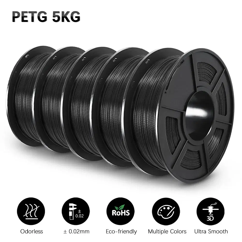 Color: WHITE, Ships From: CHINA - Top 3D Filament PETG/EASY ABS/TPU/ASA Filamnet 1.75mm 5Roll 1KG(TPU 0.5KG/Roll) 3D Printer Filament for 3D Printer