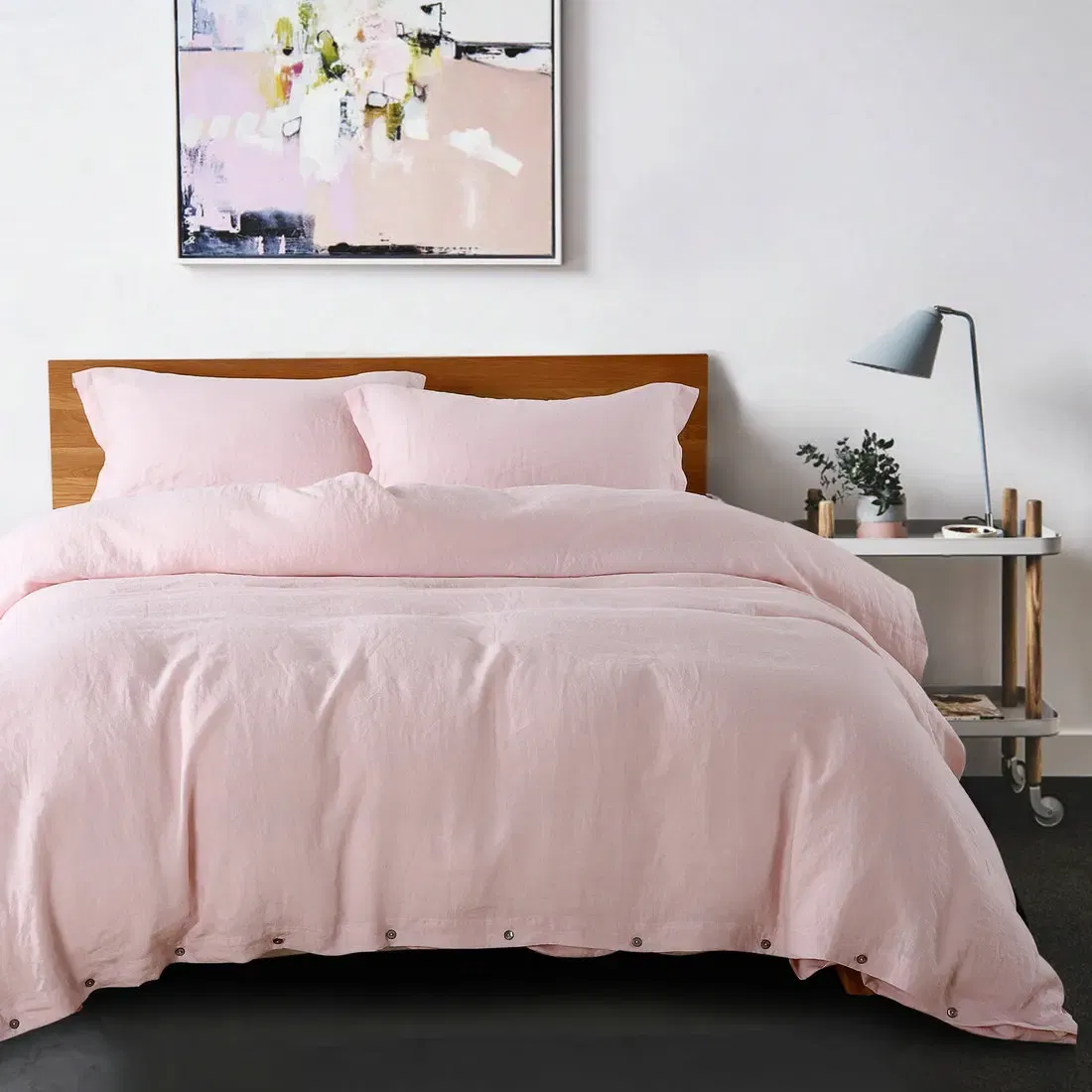 Color: MULTI, Size: 200X230cm - 100% French Linen Natural Duvet Cover Soft Comfortable Quilt Comforter Cover Queen Durable Healthy Home Textiles Bedding - Image 6