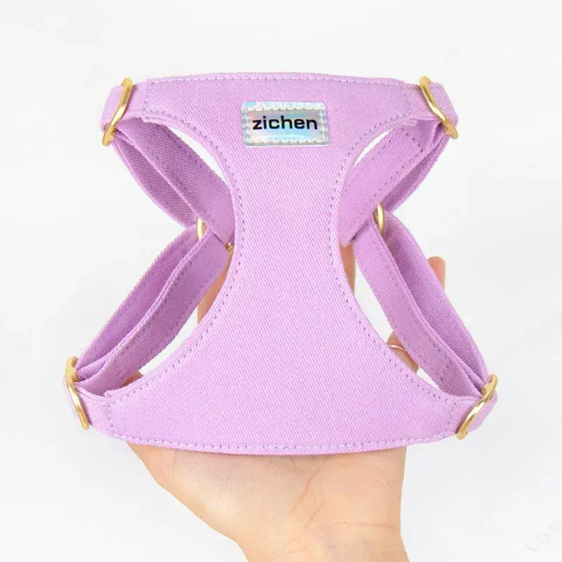 Color: PURPLE, Size: S - Puppy Harness with Multifunction Leash Set Dog Harness Vest for Small Dogs No Pull Step in Harness for Extra Small Dogs 2024 New - Image 3