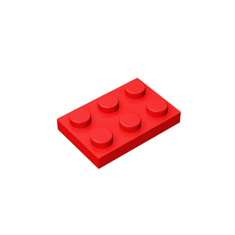 Color: light green - Educational Assemblage GOBRICKS Plate 2 x 3 compatible with lego 3021 pieces of children's toys building block Particles Plate - Image 5