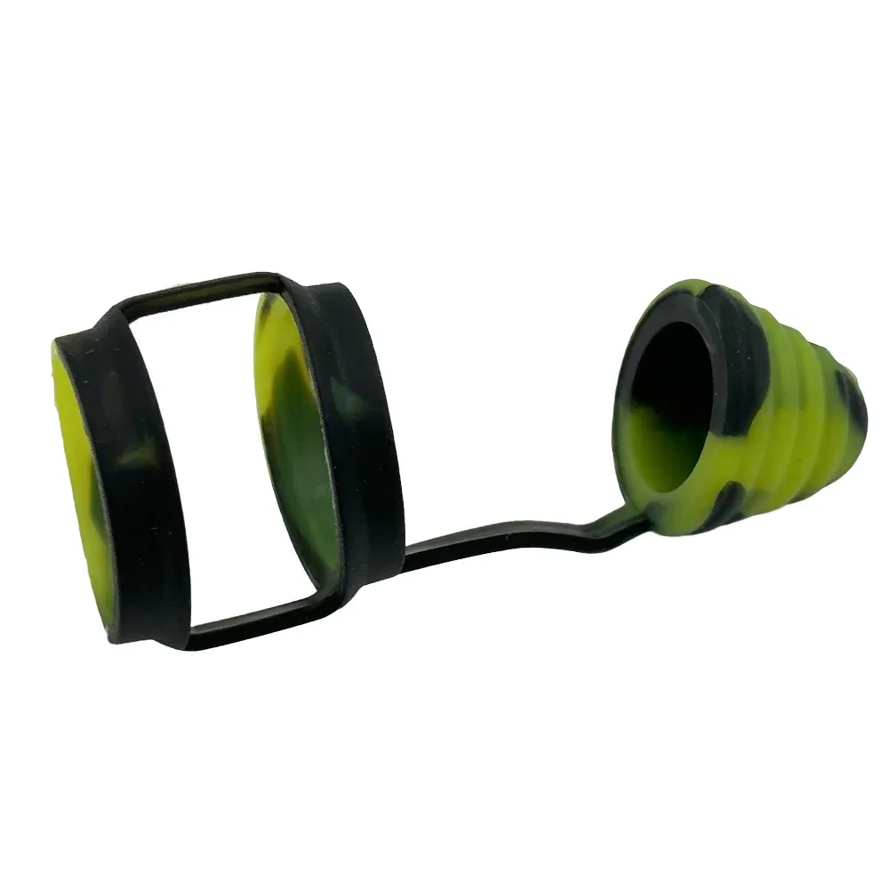 Color: Pink - 810 Silicone Rubber Band Fat Bubble Glass Ring Dust Cap Covers for 810 Drip Mouthpiece - Image 2