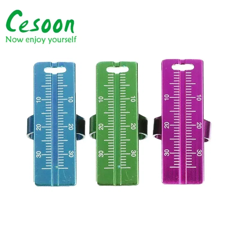 Color: Red - 1Pc Dental Ring Ruler Colorful Dentistry Root Canal Measuring Ruler Endodontic Measuring Equipment Aluminium Alloy Instrument - Image 4