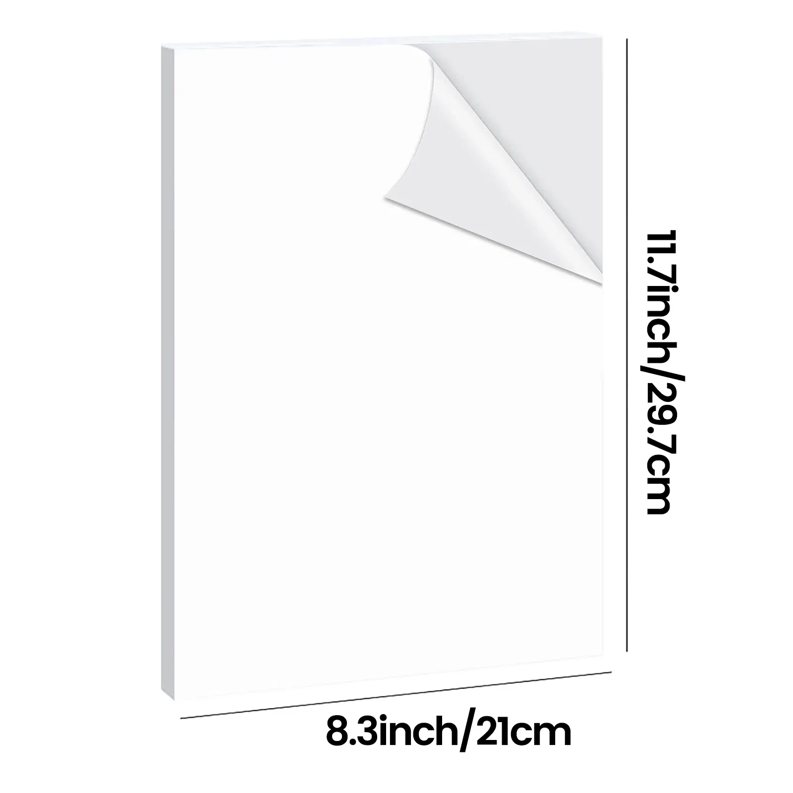 Color: RED - 10/20/30/40 Sheets A4 pp Matte Vinyl Sticker Paper for Inkjet Printer Sticker Papers White Labels Waterproof & Tear-Resistant - Image 3