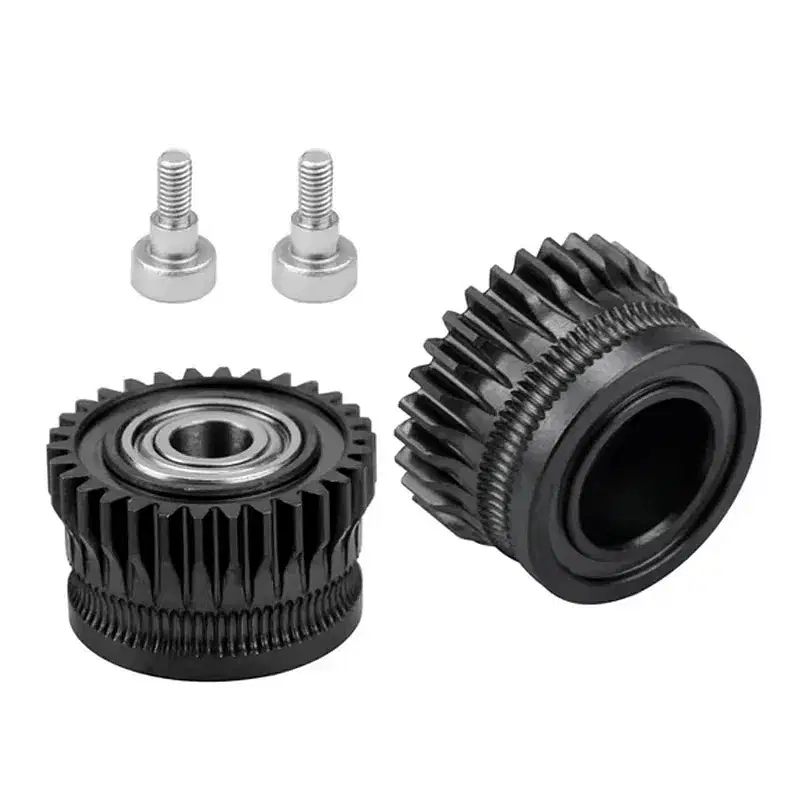Color: Blue - 2pcs/lot CR K1C K1 Gear All Metal Filament Drive Gear for Creality K1 Max Extruder Nickel Plated DLC Coating High Hardness Wear