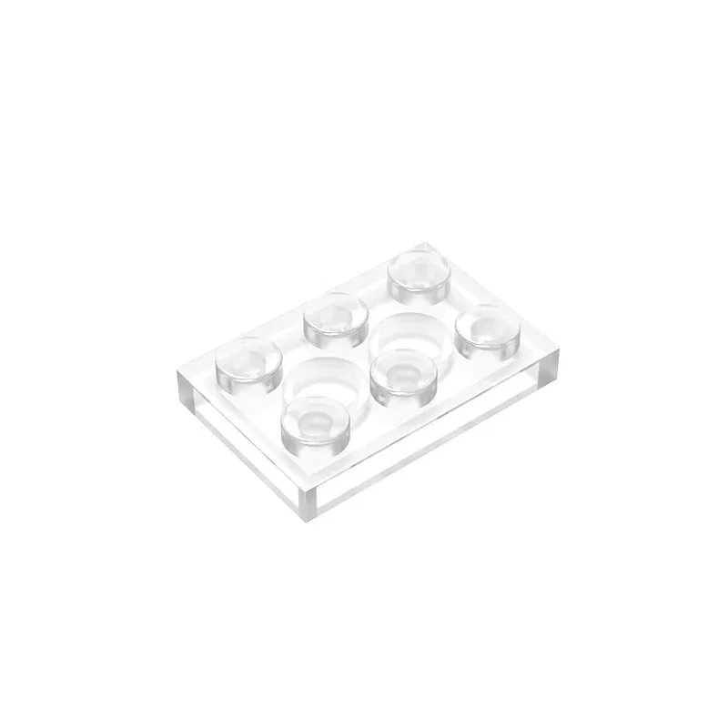 Color: light green - Educational Assemblage GOBRICKS Plate 2 x 3 compatible with lego 3021 pieces of children's toys building block Particles Plate - Image 6