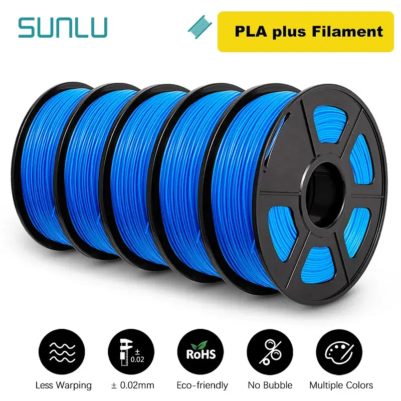Color: Golden, Ships From: CHINA - Top 5KG 3D PLA/PETG/PLA PLUS/Clear Filament 1.75mm 5Roll 1KG 3D Printer Neatly Wound 3D Filament for 3D Printer& 3D Pen