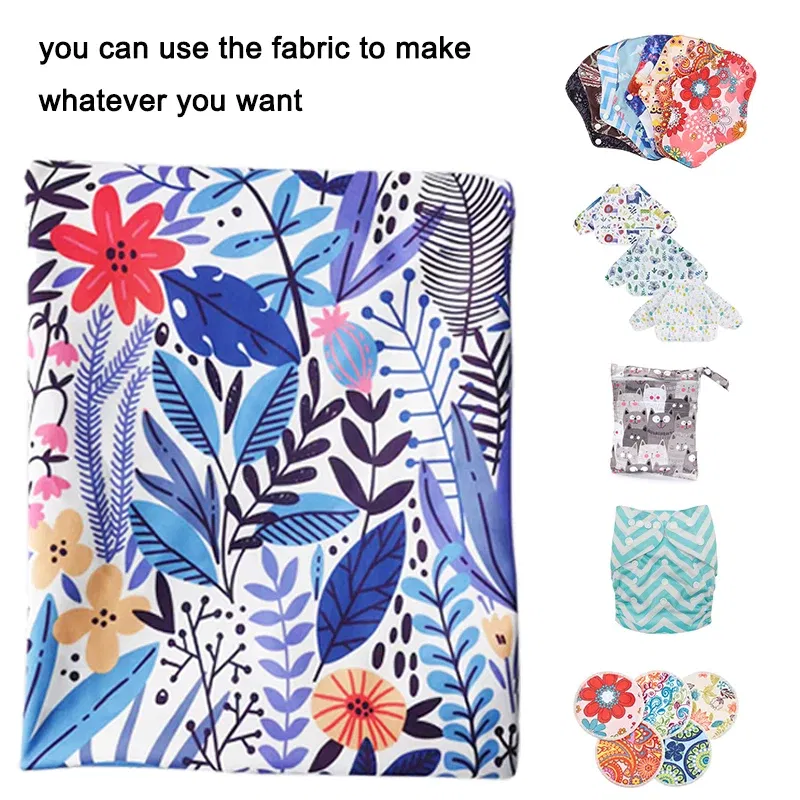 Color: Gold, Size: NB - Washable Waterproof TPU Handmade Polyester Fabric Printed PUL Material for High Quality Cloth Diaper Menstrual Pads DIY Sewing - Image 3