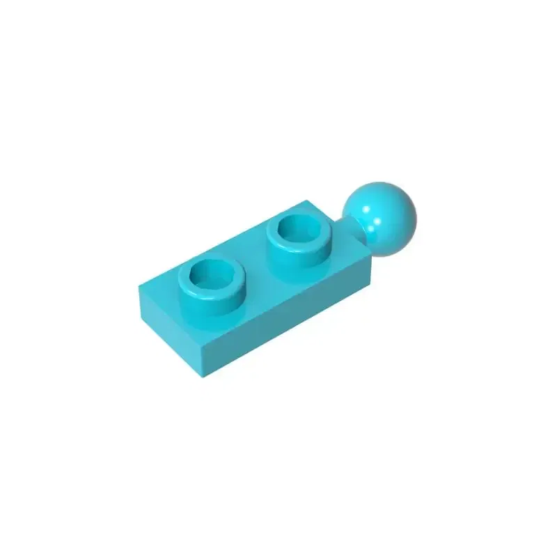 Color: Orange - Gobricks MOC Compatible Assembles Particles 22890 Plate Modified 1 x 2 with End Towball Building Blocks DIY High-Tech Spare Toys - Image 4